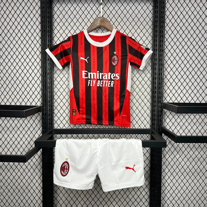 AC Milan Home Shirt 24/25 - Kids Fan Shirt Red