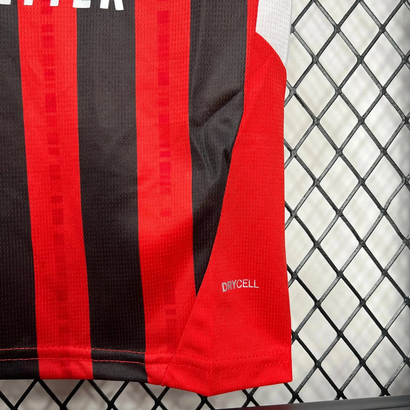 AC Milan Home Shirt 24/25 - Kids Fan Shirt Red