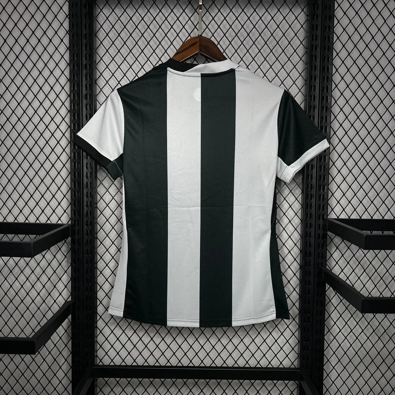 Timão Third Away Shirt 24/25 - Women's Black and White Striped Fan Shirt