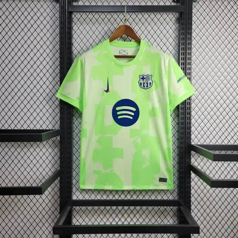 Barcelona Third Away Shirt 24/25 - Men's Green Fan Shirt