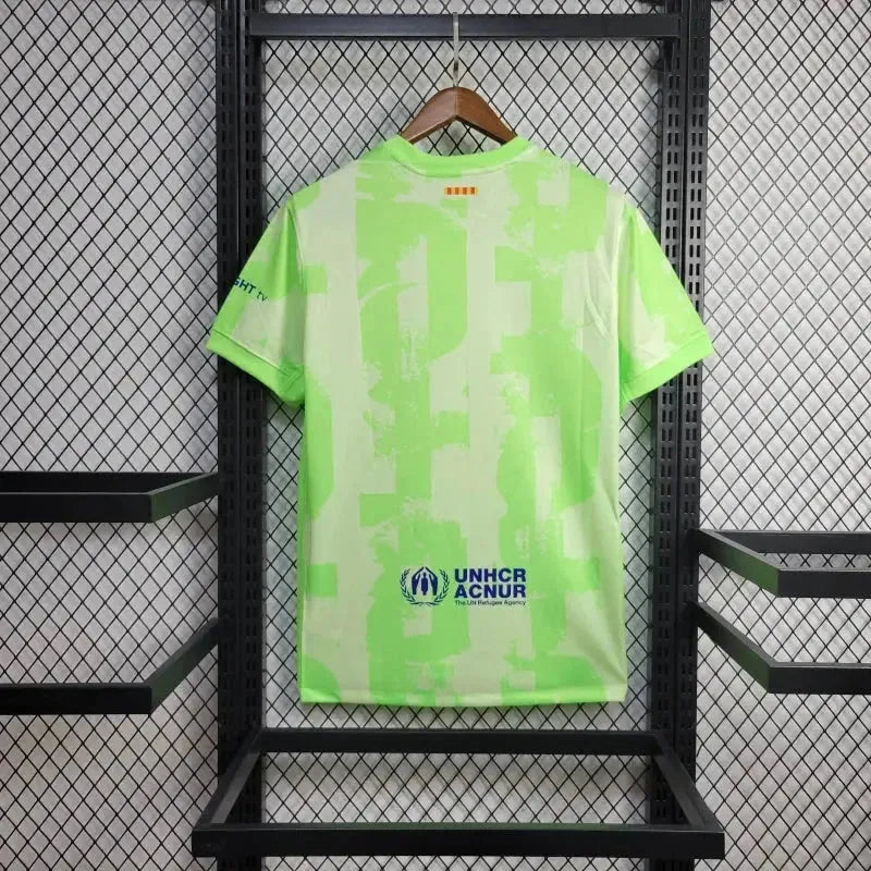 Barcelona Third Away Shirt 24/25 - Men's Green Fan Shirt