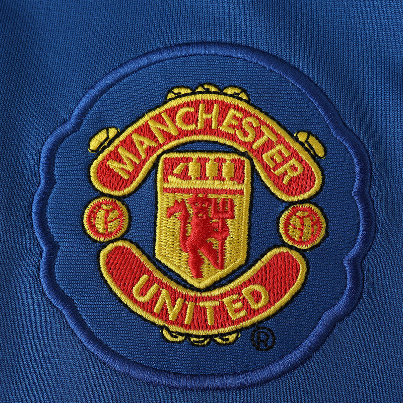 Manchester United Retro Away Shirt 2008/09 - Mens Fan Shirt Blue
