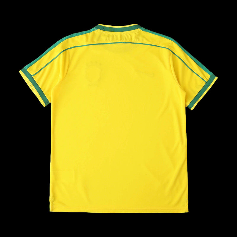 Brazil Retro Home Shirt 1998 - Men's Fan Yellow