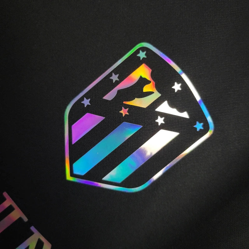 Atlético de Madrid BALMAIN - Men's Reflective Black Fan Shirt