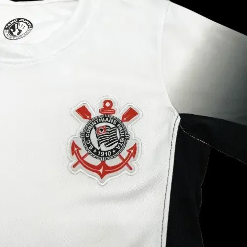 Timão Home Shirt 24/25 - Women's Fan Shirt Black and White