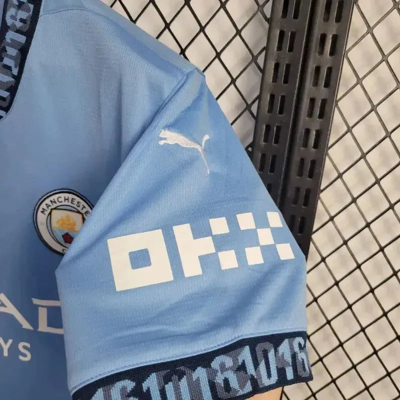 Manchester City Home Shirt 24/25 - Men's Fan Shirt Blue