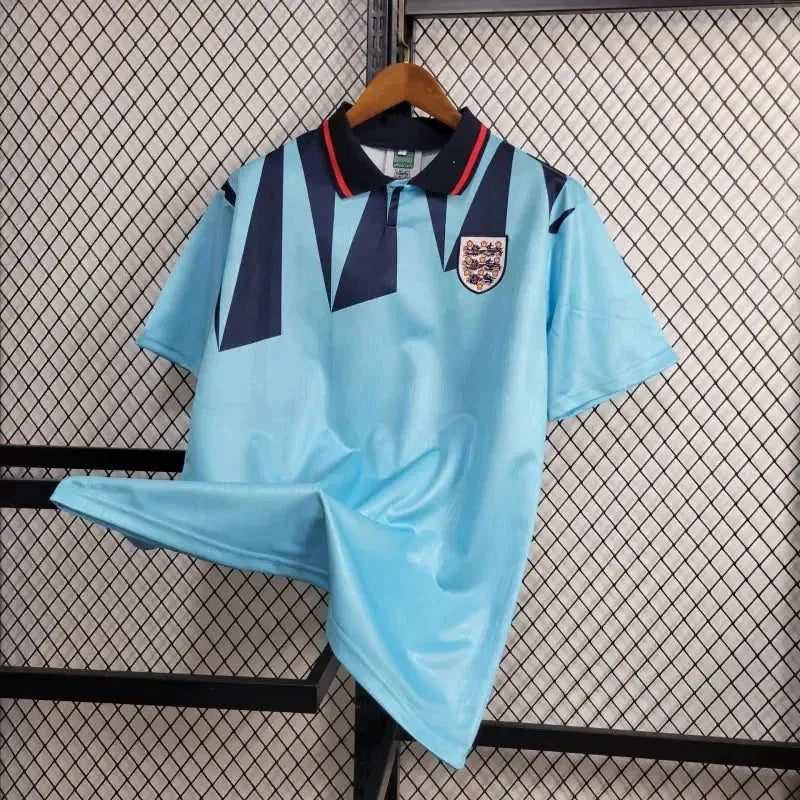 England Retro Away II Shirt 1992 - Men's Fan Shirt Blue