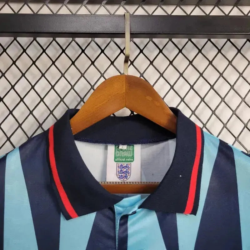 England Retro Away II Shirt 1992 - Men's Fan Shirt Blue