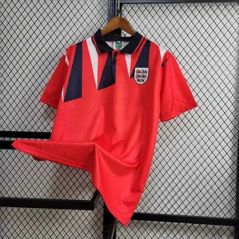 England Retro Away Shirt 1992 - Mens Fan Red