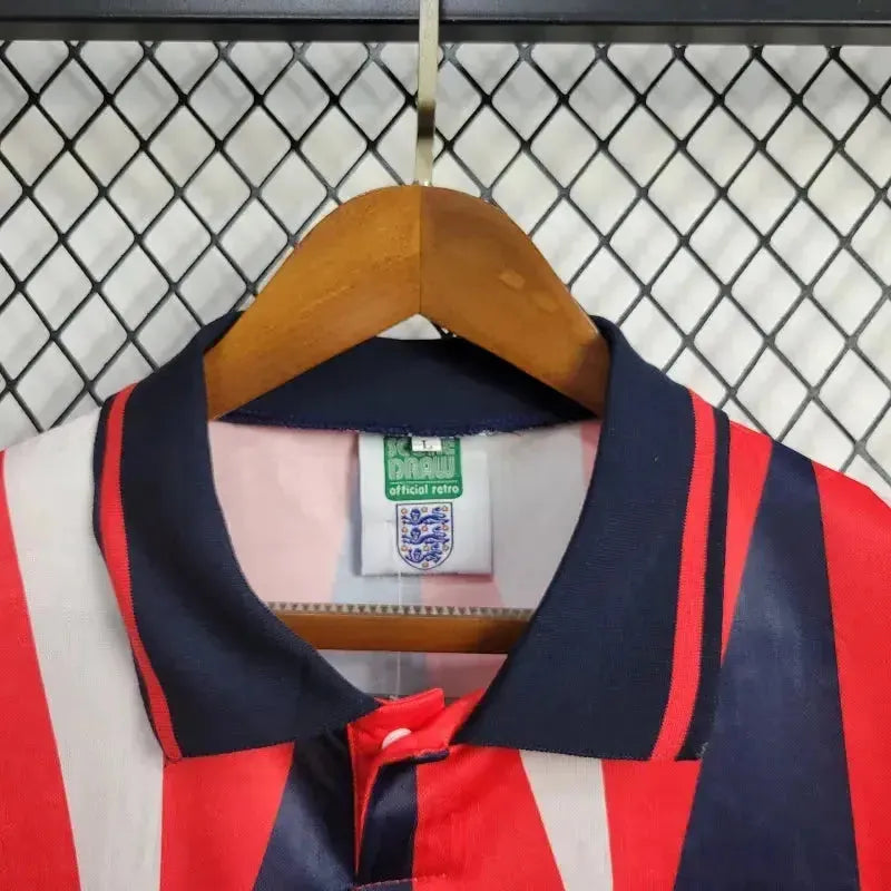 England Retro Away Shirt 1992 - Mens Fan Red