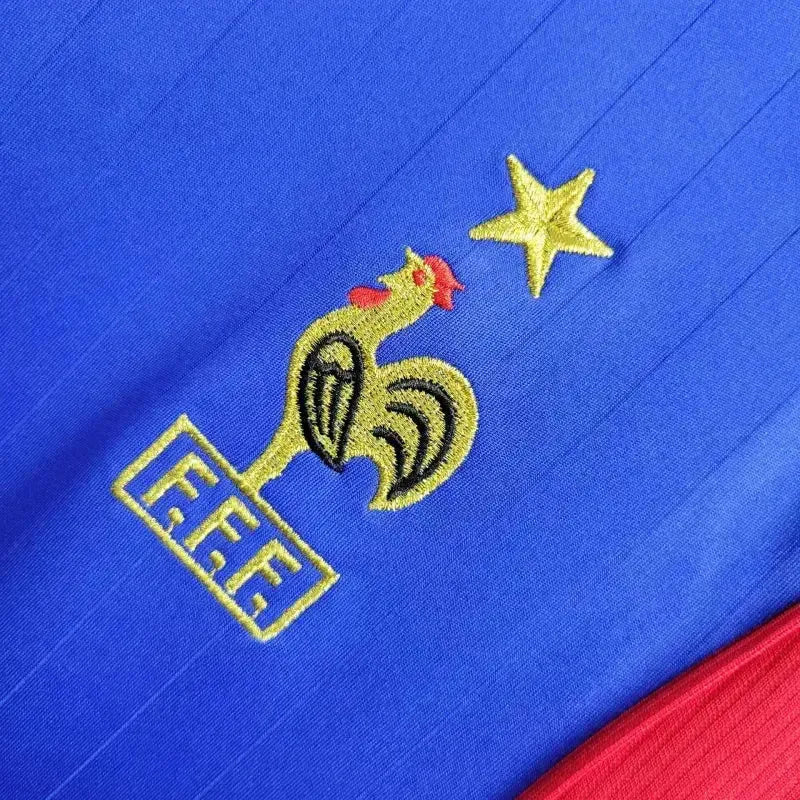 France Retro Home Shirt 2006 - Men's Fan Shirt Blue