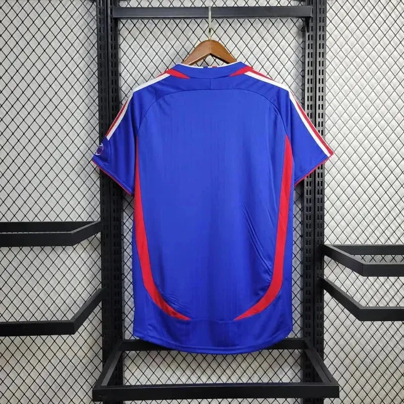 France Retro Home Shirt 2006 - Men's Fan Shirt Blue
