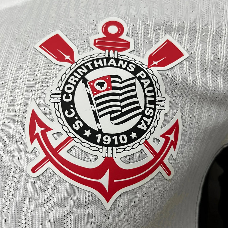 Timão Home Shirt 24/25 - Men's Player Black and White + Sponsorships
