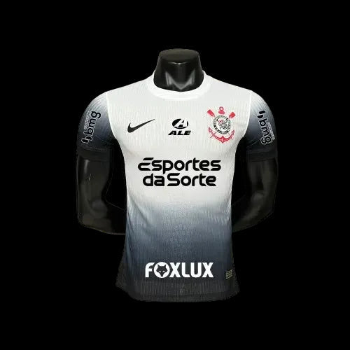 Timão Home Shirt 24/25 - Men's Player Black and White + Sponsorships
