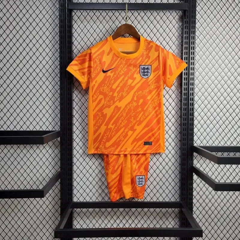 England Goalkeeper Shirt 24/25 - Kids Fan Orange