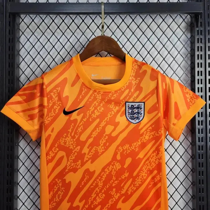 England Goalkeeper Shirt 24/25 - Kids Fan Orange