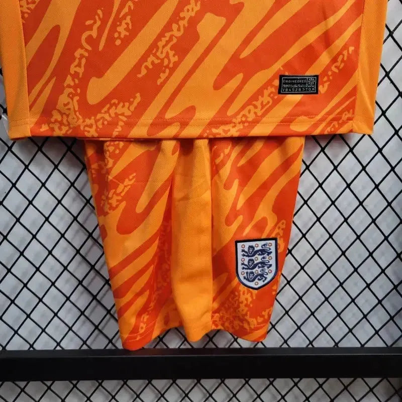 England Goalkeeper Shirt 24/25 - Kids Fan Orange