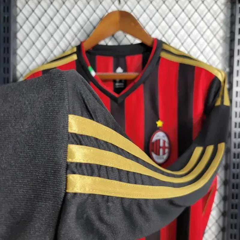 AC Milan Retro 2013/14 Men's Fan Shirt Long Sleeve
