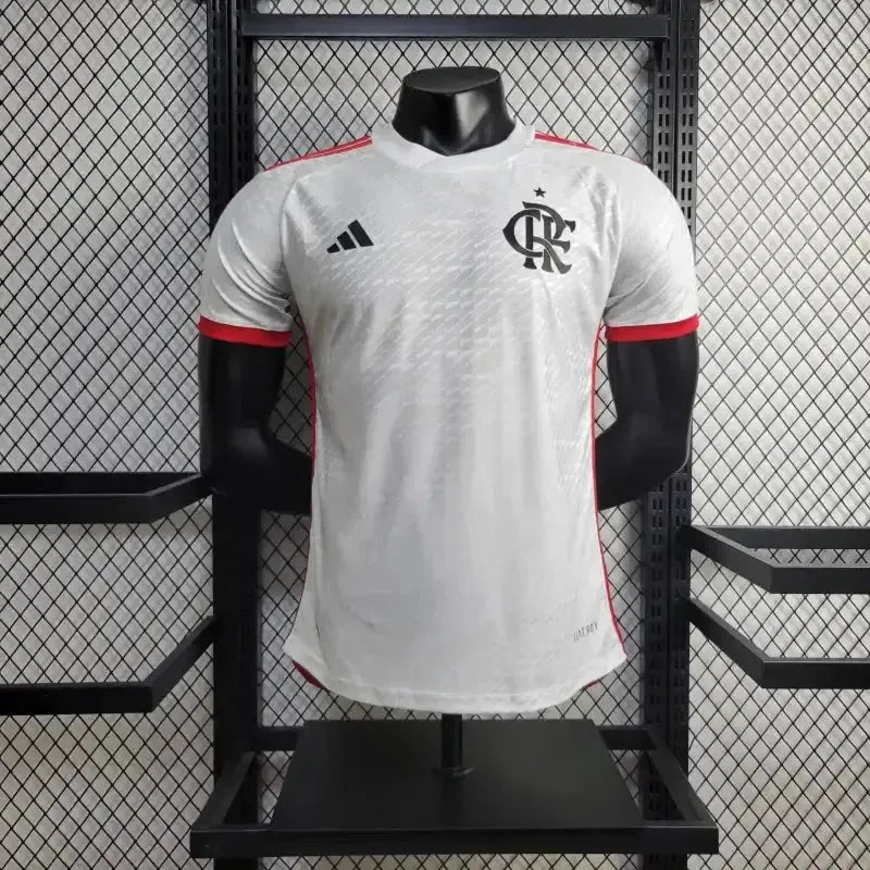 Flamengo Away Shirt 24/25 - Men's Player White + All Sponsorships