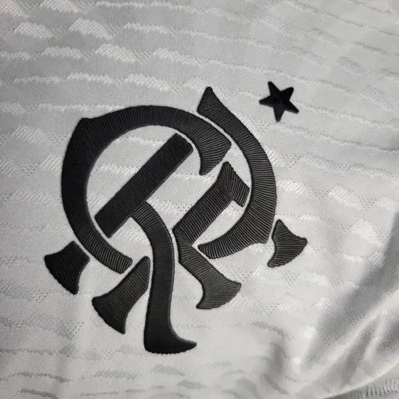 Flamengo Away Shirt 24/25 - Men's Player White + All Sponsorships
