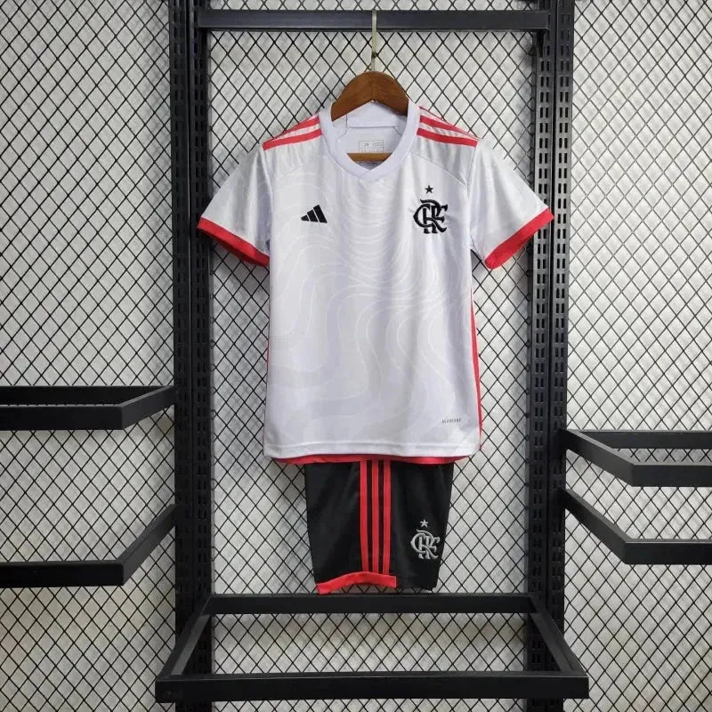 Flamengo Away Shirt 24/25 - Kids Fan White