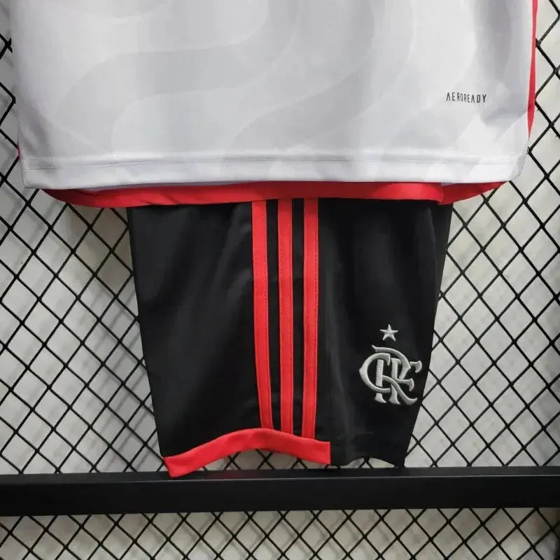 Flamengo Away Shirt 24/25 - Kids Fan White