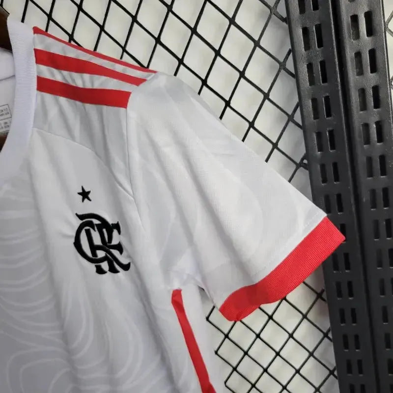 Flamengo Away Shirt 24/25 - Kids Fan White