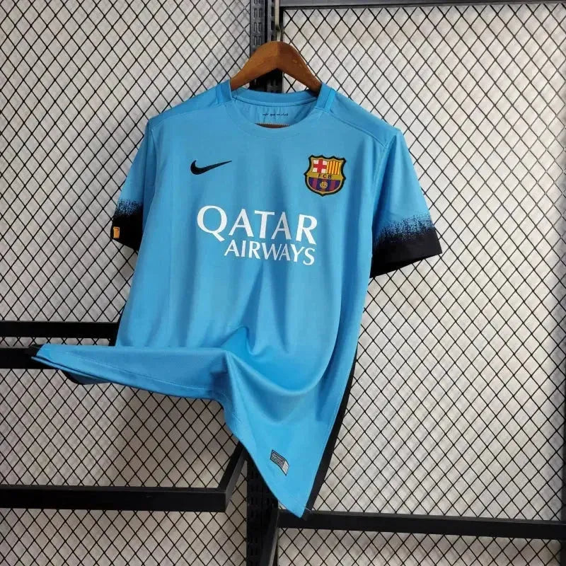 Barcelona Retro Away II Shirt 15/16 - Men's Fan Blue