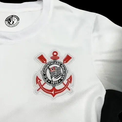 Timão Home Shirt 24/25 - Men's Fan Black and White + Sponsorships