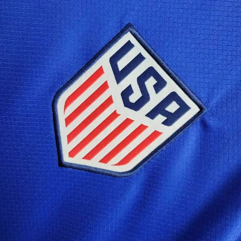 USA Away 24/25 Shirt - Men's Fan Blue &amp; Red