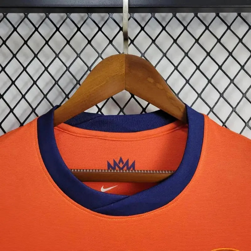 Netherlands Home Shirt 24/25 - Men's Fan Orange