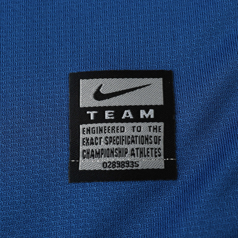 Manchester United Away Retro Shirt 2008/09 - Mens Blue Fan Long Sleeve