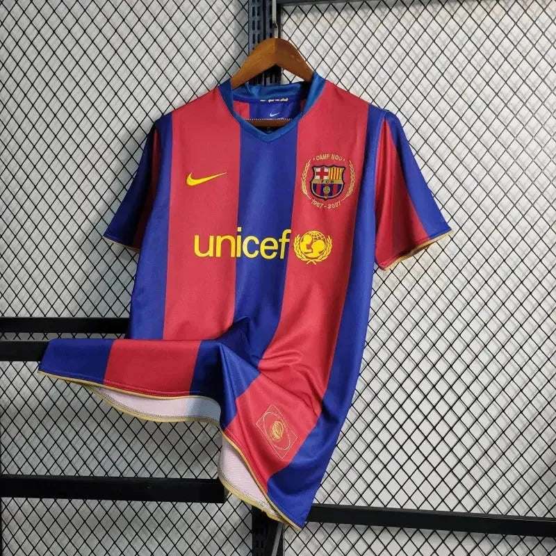 Barcelona Home Retro Shirt 2007/08 - Men's Fan Shirt