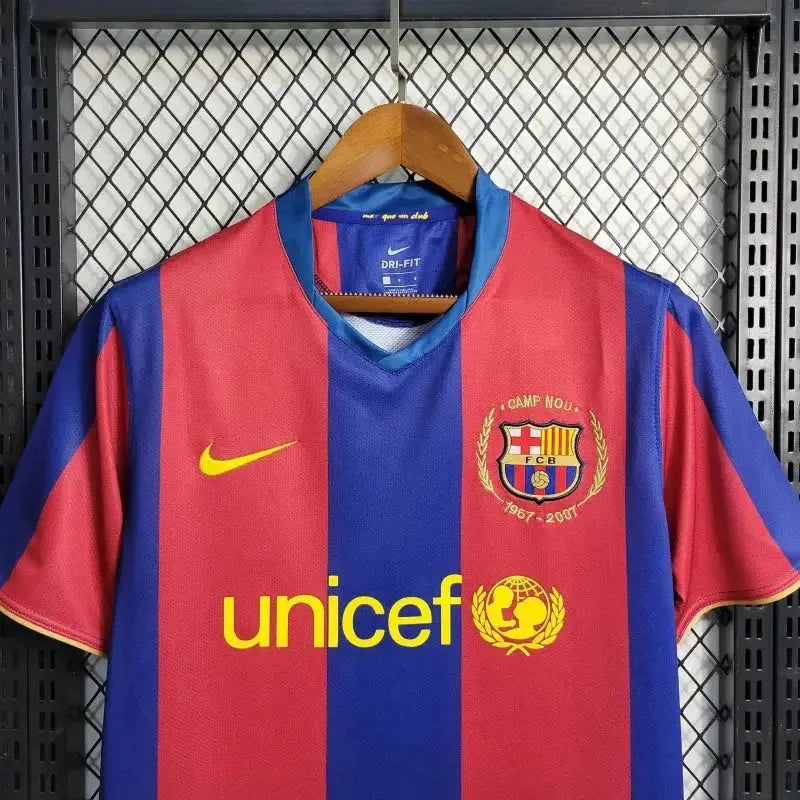 Barcelona Home Retro Shirt 2007/08 - Men's Fan Shirt