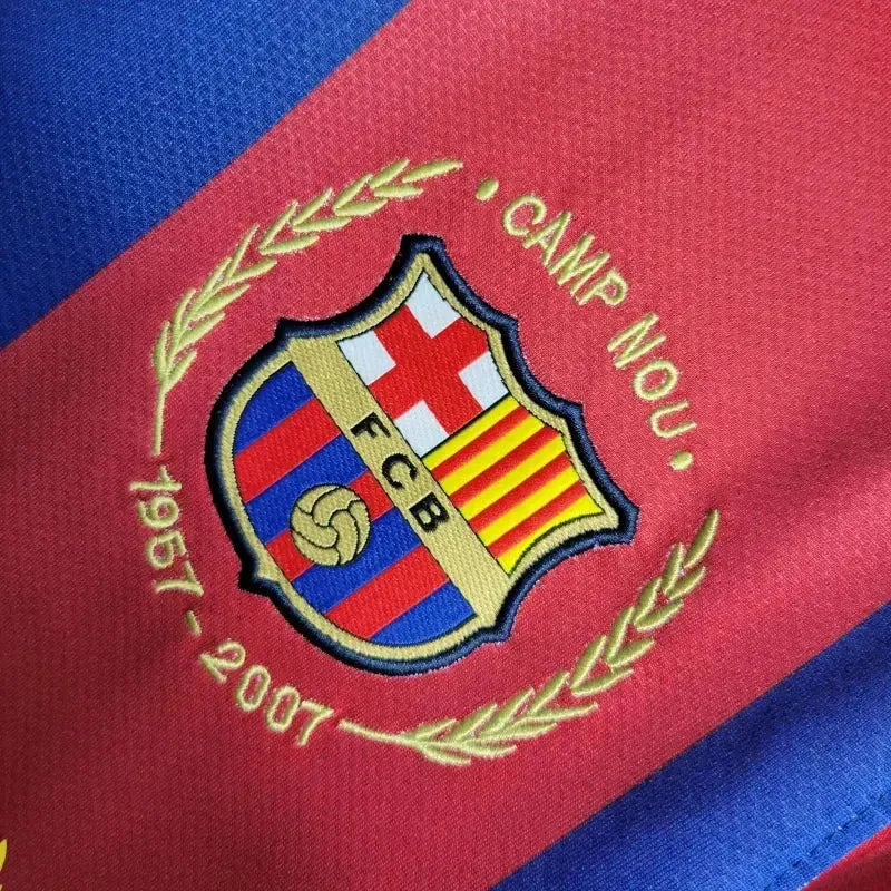 Barcelona Home Retro Shirt 2007/08 - Men's Fan Shirt