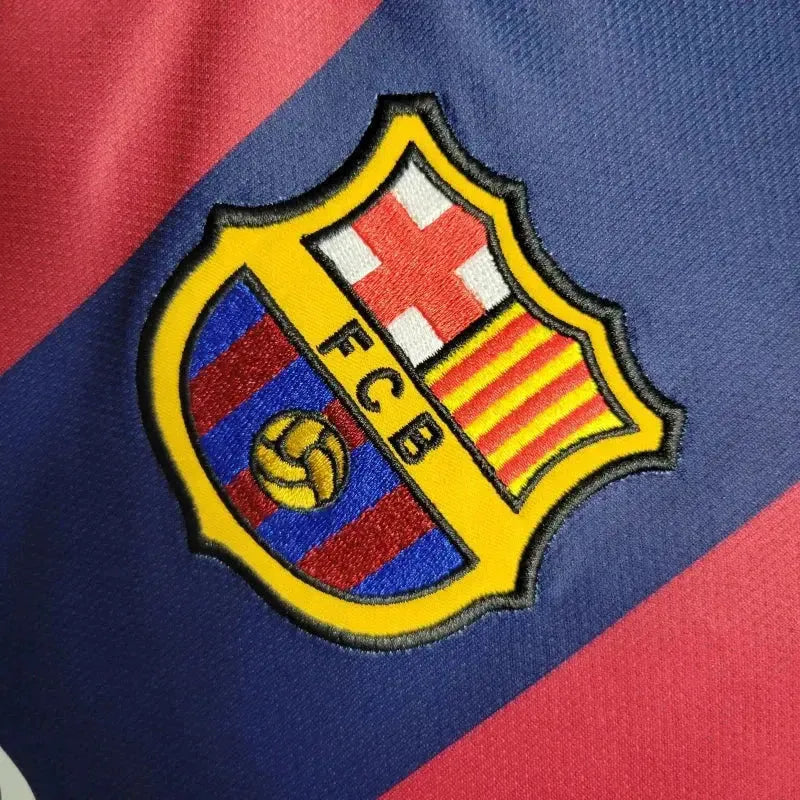 Barcelona Home Retro 2014/15 Shirt - Men's Fan Long Sleeve