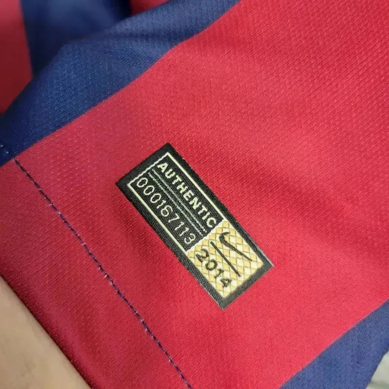 Barcelona Home Retro 2014/15 Shirt - Men's Fan Long Sleeve