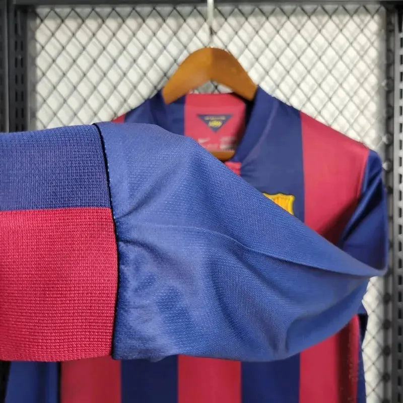 Barcelona Home Retro 2014/15 Shirt - Men's Fan Long Sleeve