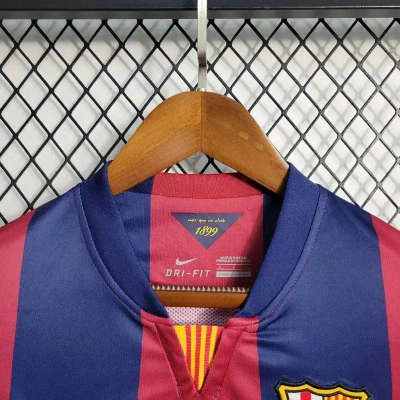 Barcelona Home Retro 2014/15 Shirt - Men's Fan Long Sleeve