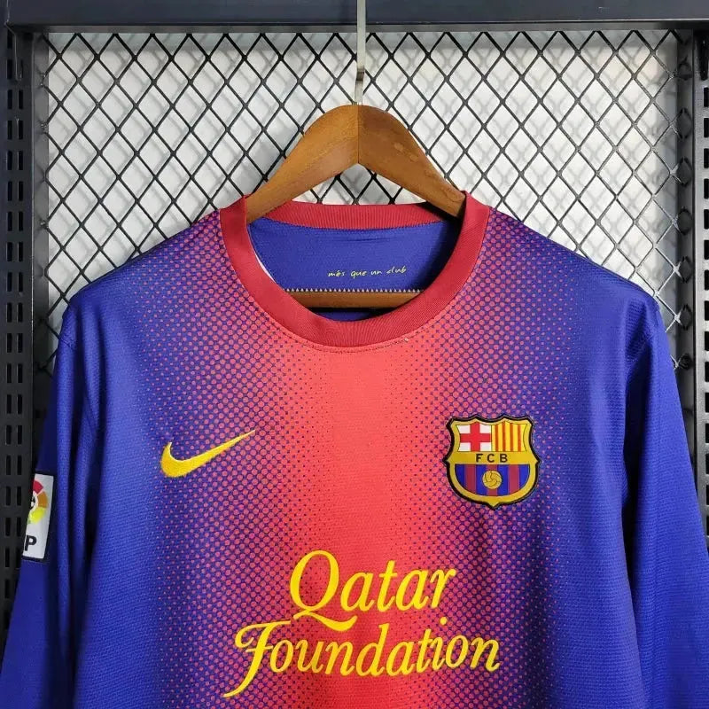 Barcelona Home Retro Shirt 2012/13 - Men's Fan Long Sleeve