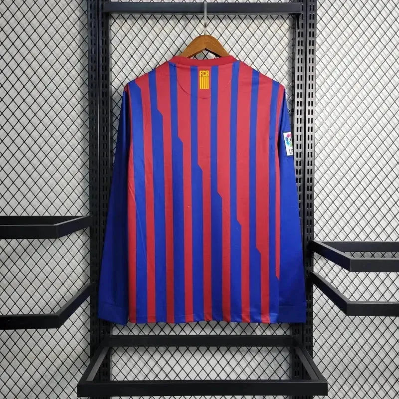 Barcelona Home Retro Shirt 2011/12 - Men's Fan Long Sleeve