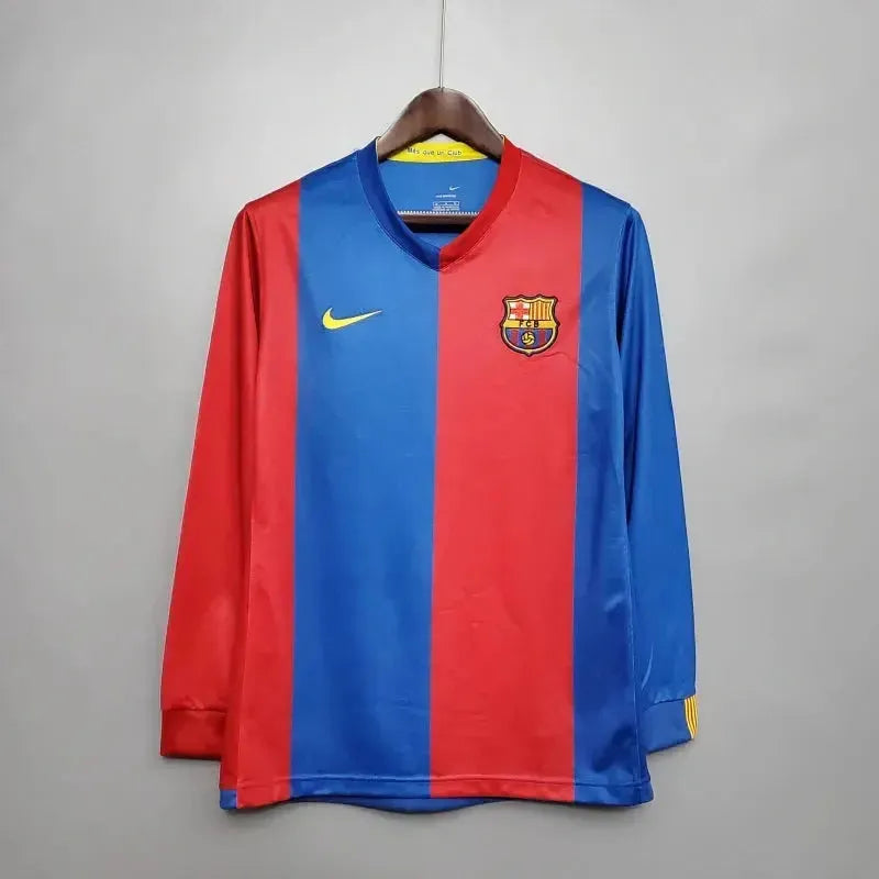 Barcelona Home Retro Shirt 2006/07 - Men's Fan Long Sleeve