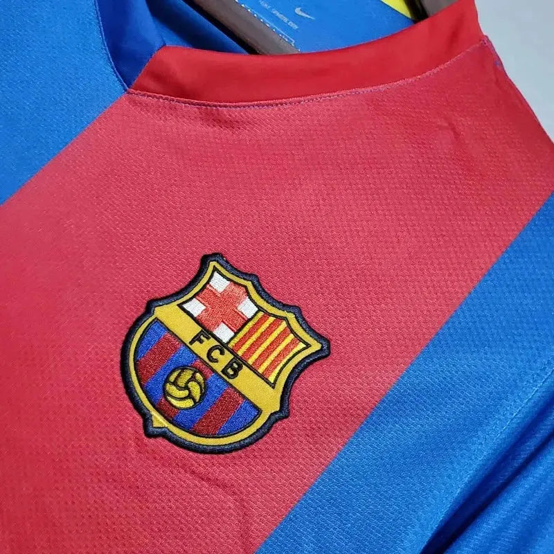 Barcelona Home Retro Shirt 2006/07 - Men's Fan Long Sleeve