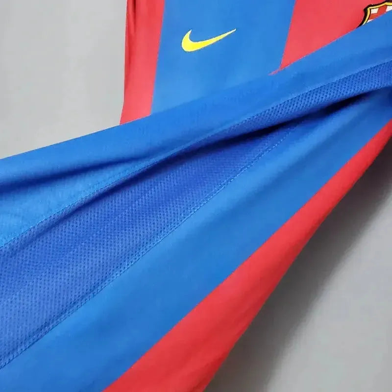 Barcelona Home Retro Shirt 2006/07 - Men's Fan Long Sleeve