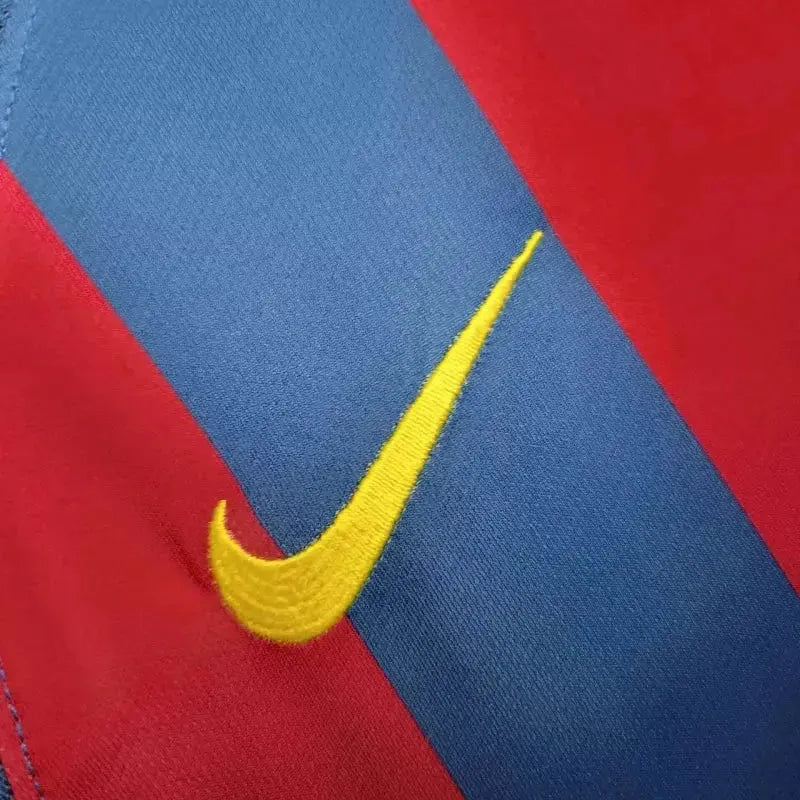 Barcelona Home Retro Shirt 2005/06 - Men's Fan Long Sleeve