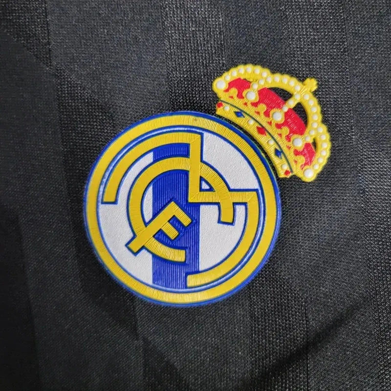 Real Madrid Away Retro Shirt 2011/12 - Men's Fan Black Long Sleeve
