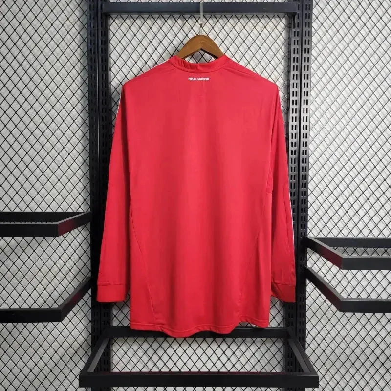 Real Madrid Away Retro Shirt 2011/12 - Men's Fan Red Long Sleeve