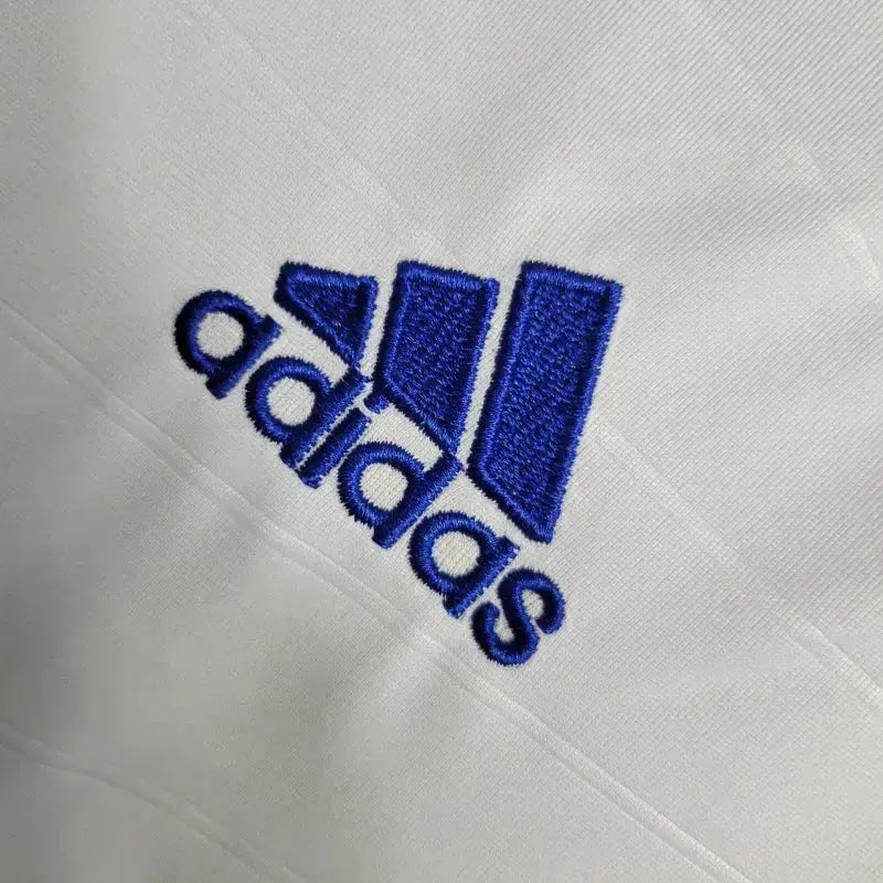 Real Madrid Home Retro Shirt 2010/11 - Men's White Long Sleeve Fan Shirt
