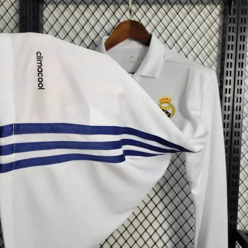 Real Madrid Home Retro 2016/17 Men's Fan Shirt White Long Sleeve