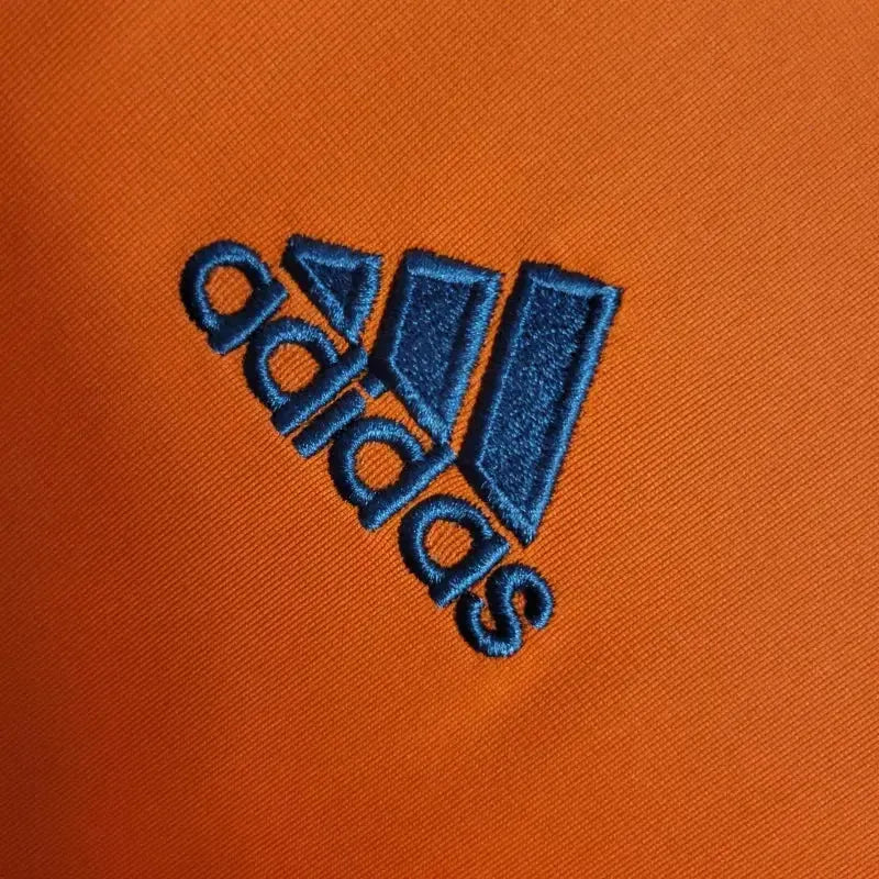 Real Madrid Away 2 Retro Shirt 2013/14 - Men's Fan Orange Long Sleeve